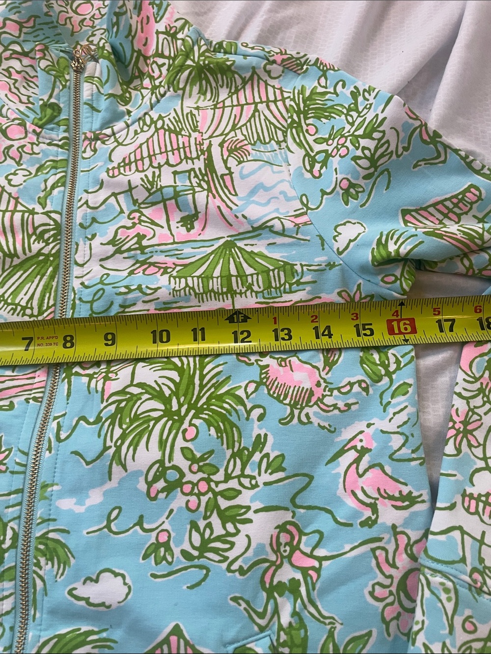 Lilly Pulitzer LEONA Tropical Print JACKET XS full zip RESORT golf tennis NWOT - Picture 7 of 11